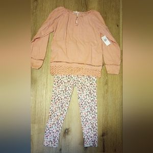 Jessica Simpson Girl's Long Sleeve Long Pants Combo Outfit size 7 / 8